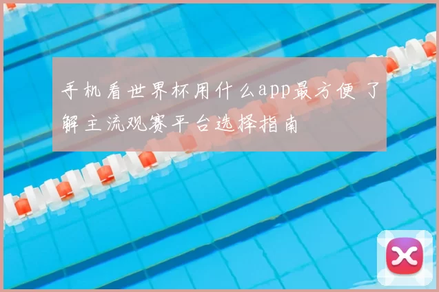 手机看世界杯用什么app最方便 了解主流观赛平台选择指南