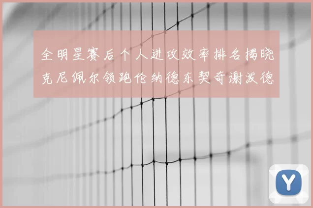 全明星赛后个人进攻效率排名揭晓克尼佩尔领跑伦纳德东契奇谢泼德紧随其后